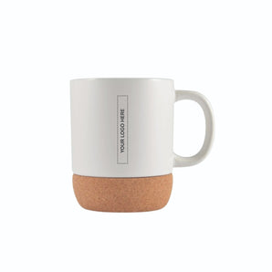 Customised Cork Base Mug With Lid