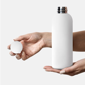 Soft Touch White Matte Bottle